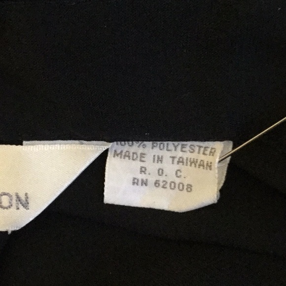 Susan Hutton Black Long Sleeve Sheer Blouse - Picture 4 of 4